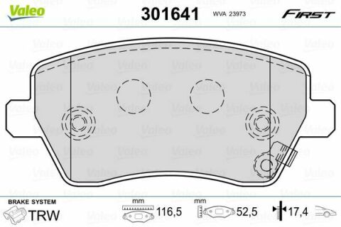 Колодки гальмівні (передні) Renault Kangoo 08-/Duster 10-/Megane 15-/MB Citan 1.2-2.0 12-