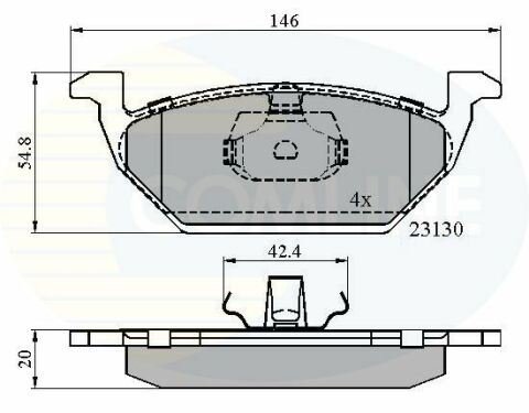 CBP0737 Comline - Тормозные колодки для дисков