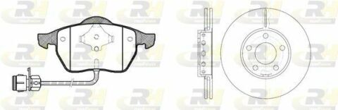 Тормозной комплект (Диски RH 6328.10 + Колодки RH 2390.02)