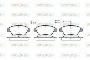 Тормозные колодки пер. NEMO/STILO/STILO/STILO/IBIZA/OCTAVIA/GOLF/TT 1.0-2.5 04- (Bosch) (122.8x53