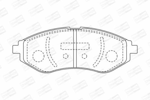 Колодки гальмові передні Aveo 05- CHEVROLET