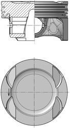 Поршень BMW 5 (F07/F10/F11)/6 (F12/F13)/7 (F01-F04)/X5 (E70) 08-18 (89.00mm/STD) N63