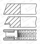 Кільця поршневі на 1 циліндр Кільця поршневі на 1 циліндр