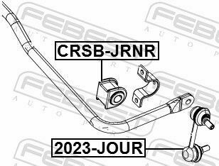 Втулка стабилизатора зад. Dodge Journey/Fiat Freemont 08- (18.5mm)