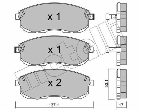 Колодки тормозные (передние) Nissan 200/Altima/Maxima/Sentra 88-06