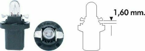 MAGNETI MARELLI 12V 1,2W Миниавтолампа цоколь B8,5d