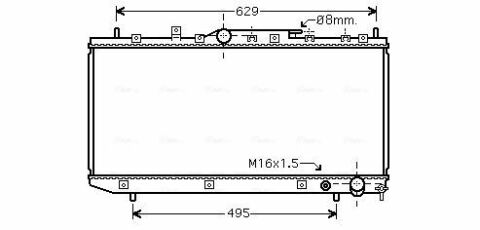 Радіатор охолодження AVENSIS II 2,0 D 00- TOYOTA