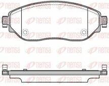 Гальмівні колодки передніprimastar,renault trafic iii,opel vivaro,nv300 14-