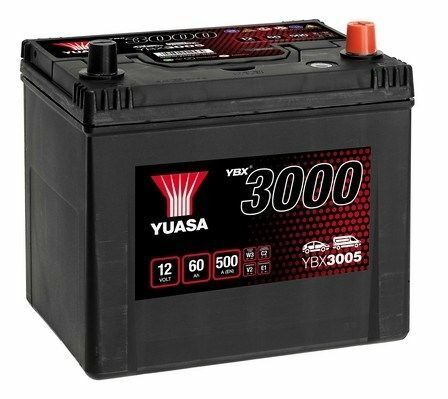 Yuasa 12V 60Ah SMF Battery Japan YBX3005 (0)