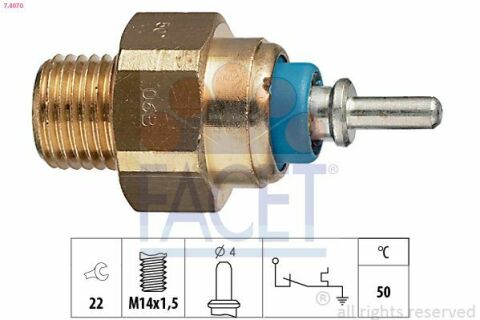 Датчик температури охолоджуваної рідини Mercedes Benz W124/201/T1/T2 M102/OM602/603 77--