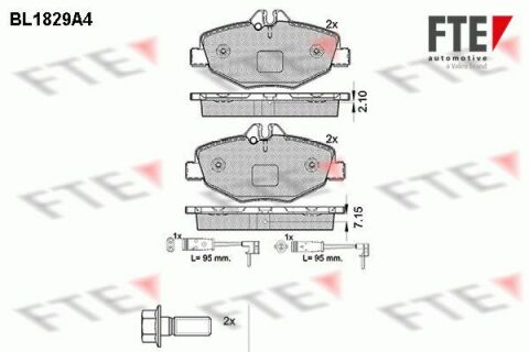 Колодки гальмівні (передні) MB E-class (W211) 1.8-3.2D 02-09 (з датчиками) Колодки гальмівні (передні) MB E-class (W211) 1.8-3.2D 02-09 (з датчиками)