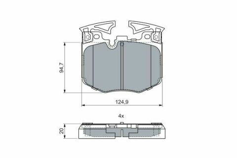 Колодки тормозные (передние) BMW 3 (G20) 18-/5 (G30/F90)/7 (G11/G12) 15-