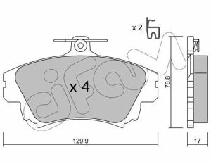 Гальмівні колодки пер. S40/V40 95-04