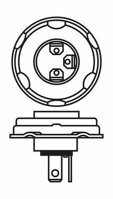 Автолампа R2 12V 45/40W P45t Pure Light