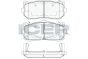 Колодки тормозные (передние) Kia Cerato 01-04/Carens 00-/Clarus 96-/Sephia 93-97/Shuma 97-04, фото 5 - интернет-магазин Auto-Mechanic