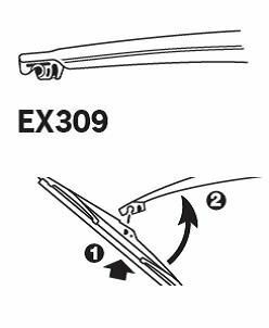 TRICO ExactFit Rear Щітка склоочисника ,задня OEM (300мм)