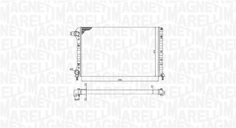 радиатор FIAT DOBLO 1.2, 1.4