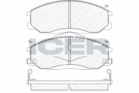 Колодки гальмівні (передні) Hyundai Santa Fe/Trajet 00-12/Ssangyong Actyon/Kyron 05-/Rexton 02-