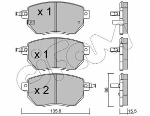 Тормозные колодки передние InfinitiI FX 35/45 (Tokico) NISSAN
