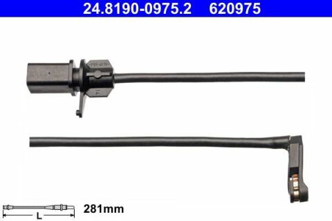 Датчик зносу гальмівних колодок (передніх) Audi A4/A5/Q5 15- (L=281mm)