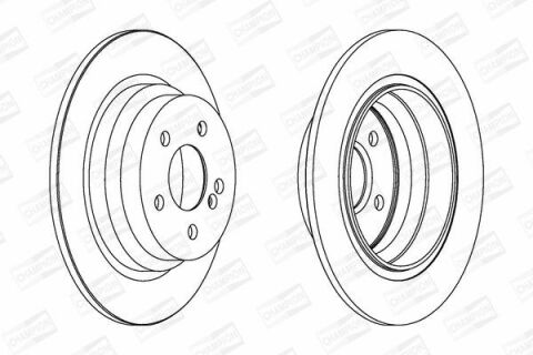 Диск гальмівний задній W211 02- (300*10) MB