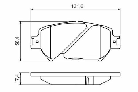 Тормозные колодки передние Camry 01- TOYOTA