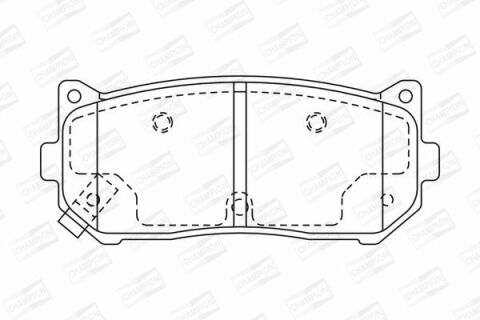 Тормозные колодки задние KIA Carens 04- Clarus 98- Shuma 98-