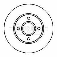 BBD4983 BORG & BECK - Диск гальмівний (2 шт)