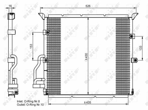 Радиатор кондиционера BMW 3 (E36) 91-98/Z3 (E36) 95-03