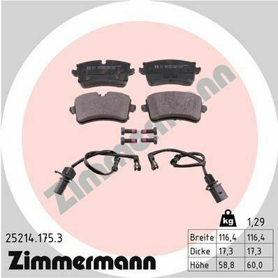 Колодки тормозные (задние) Audi A8 09-/A7 Sportback 13-18 (Lucas) (с датчиками)