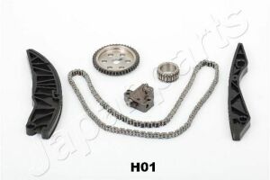 JAPANPARTS HYUNDAI К-т ланцюга ГРМ (ланцюг+2 шестірні+2 заспокійники+натягувач) i20,i30 1.4/1.6