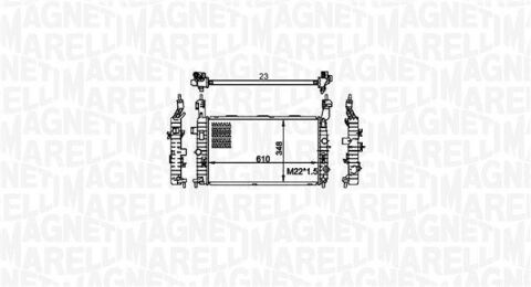 OPEL радиатор охлаждения Meriva A 1.4/1.8