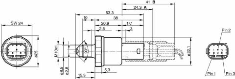 Датчик тиску гальм. системи AUDI 1,6-4,2: A4/6/8 VW 1,8-6,0 BMW E39/38/65 DB W210/220 OPEL