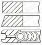 Кольца поршневые Fiat Punto/Fiorino 1.3D 07- (69.60mm/STD) (1.5-1.5-2), фото 1 - интернет-магазин Auto-Mechanic