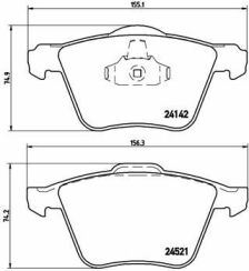 Колодки тормозные (передние) Ford Galaxy/Mondeo IV/S-Max 07-15/Volvo S60/S80/V60/V70/XC70 06-
