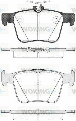 Гальмівні колодки зад. Skoda Kodiaq/SuperB/VW Touran/Passat B8 14-/Golf/Seat/Audi A3 12-/Q3 18-