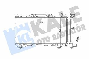 KALE TOYOTA Радиатор охлаждения Avensis 1.6/1.8 97-