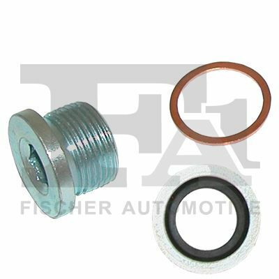 FISCHER OAS080 Масляна пробка + 2 шайби M22x1.5 L=14 DIN 908 W=10 мм, Fiat, Cu (OE - 06080420607,06561900718,06566310110)