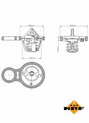 Термостат Mini Cooper/One 1.4/1.6 01-07 (91°C)