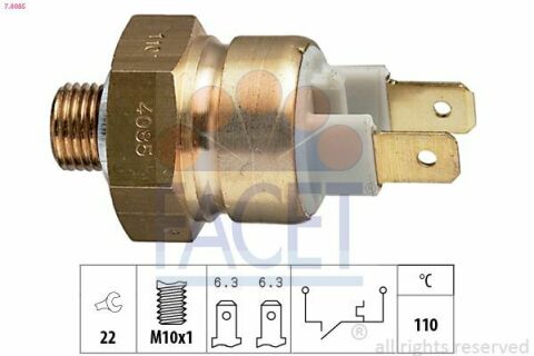 Датчик температури Audi 100/80/A6 1.6-2.3 85-98