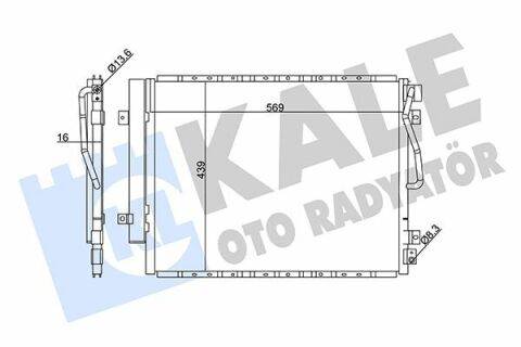 KALE KIA Радіатор кондиціонера Sorento I 02-