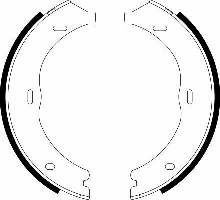 HELLA DB Щеки ручного тормоза (d =186мм) Vito 03-