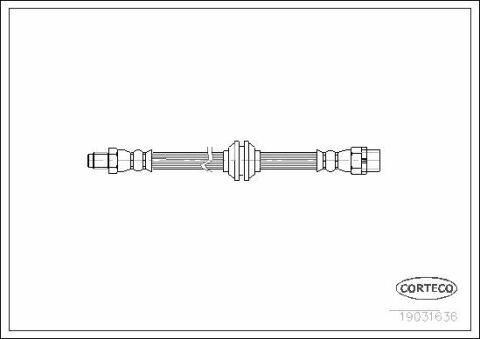 Шланг тормозной (передний) BMW 7 (E65/E66/E67) 02-08