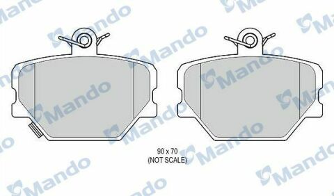 MBF015813 MANDO Тормозные колодки для дисков