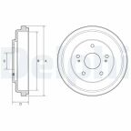 Тормозной барабан Suzuki SX4/SX4 Classic 07–