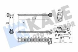 Радіатор опалення Citroen C1 II, Peugeot 108, Toyota Aygo 2014–