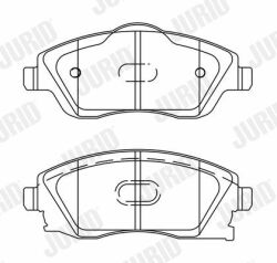 Гальмівні колодки передні Opel Corsa C 1.0/1.8 2000–