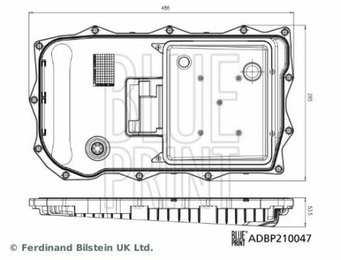 Маслоприемник (поддон) BMW 3 (F30/F80)/5 (F10/F11) 09-18