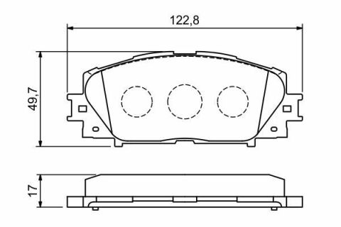 Тормозные колодки передний Yaris 05-,Prius 09- TOYOTA