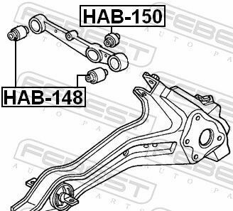 Сайлентблок заднего рычага Civic 97-99